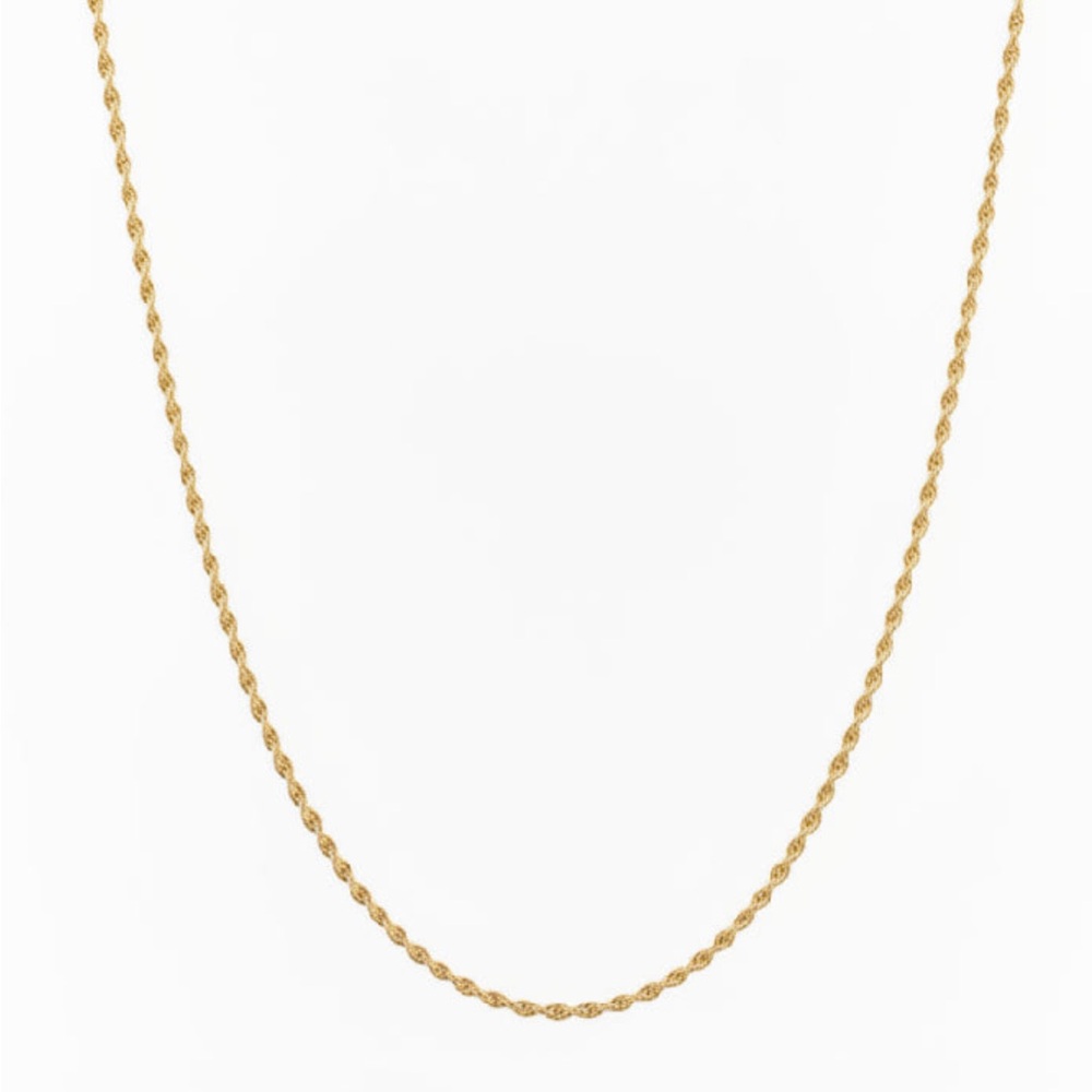 18K Gold Rope 19in Necklace | Bellamare Jewelry